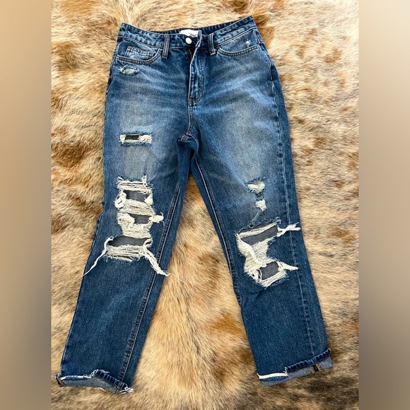 Vervet by Flying Monkey distressed jeans - Picture 2 of 4